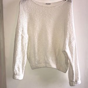 Knit white cropped sweater from Zara